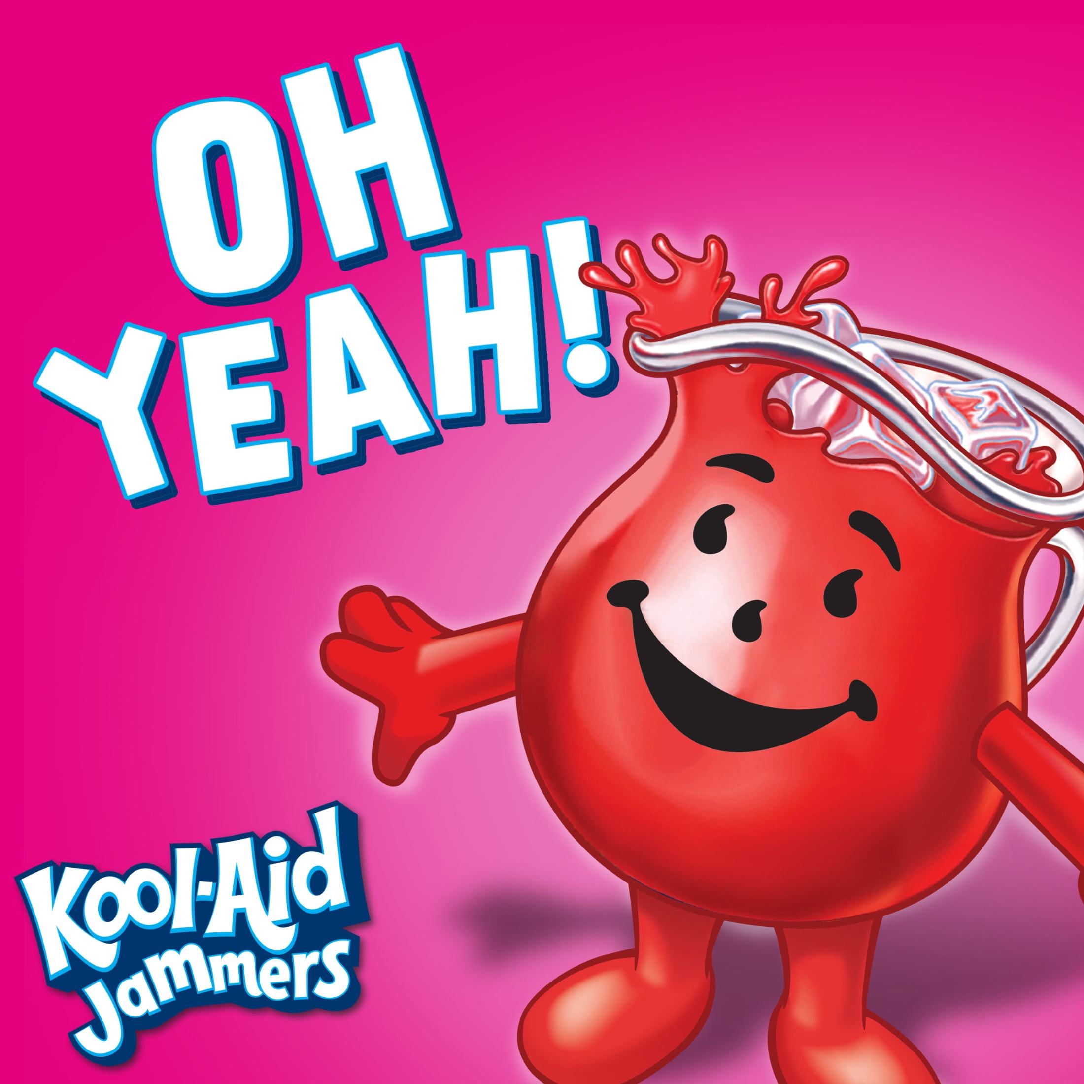(4 pack) Kool-Aid Jammers Sharkleberry Fin Strawberry Orange Punch Flavored Drink, 10 ct Box, 6 fl oz Pouches