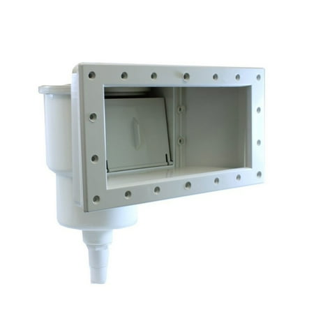 Hydro Tools 8939G Wide Mount Thru-Wall Pool Skimmer, Grey