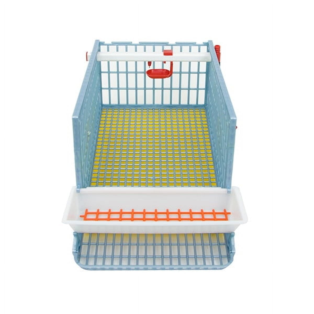 Hatching Time Jumbo Quail Cage, 1 Section Coop, ABS Plastic, Easy Clean, Cimuka