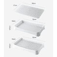 thumbnail image 4 of Bandeja de jabón de cocina, organizador de fregadero de doble capa para cocina/baño, soporte para jabón y esponja con bandeja de drenaje desmontable, C, 4 of 8