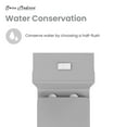 thumbnail image 6 of Concorde One Piece Square Toilet Dual Flush in Matte Grey 1.1/1.6 gpf, 6 of 13