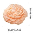 thumbnail image 3 of Luxicdy Peony Flower Shape Candles 1 Pack Soy Wax Decorative Candle for Bedroom Home Scented Candle Gift to Friends Family (Orange), 3 of 6