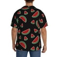 thumbnail image 3 of Yiaed Watermelon Print Mens Casual Wrinkle Free Shirts Short Sleeve Button Down Summer Stretch Dress Shirt-3X-Large, 3 of 5