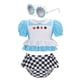 thumbnail image 3 of Bañador de dos piezas para niñas de 2 a 10 años, traje de baño de estilo princesa Disney, Bikini de verano, 2024, 3 of 5