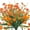 Orange, variant on PULLIMORE 4 Bundles Artificial Flowers, Summer Decoration UV Resistant Outdoor Plastic Greenery Shrubs Plants Fake Flowers Planter (4 Colors)