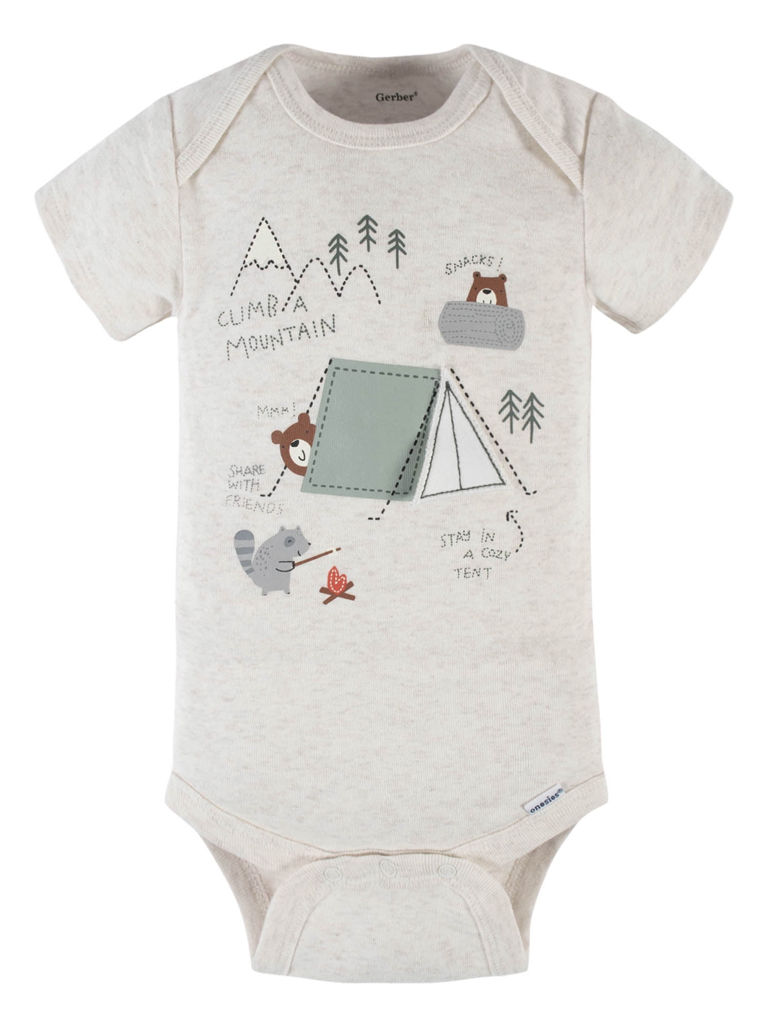 Gerber Baby Boy Short Sleeve Onesie Bodysuits, 5-Pack (Preemie-24 Months)