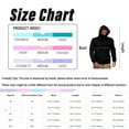 thumbnail image 5 of Rswnyirn Men Casual Gym Workout Hooded Long Sleeve Sweatshirt Hoodie with Face Cover Mask Gray XXL, 5 of 5
