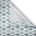 thumbnail image 3 of Ambesonne Autumn Kitchen Curtains, Striped Raindrops Pattern, 55"x24", Pale Blue Grey and White, 3 of 3