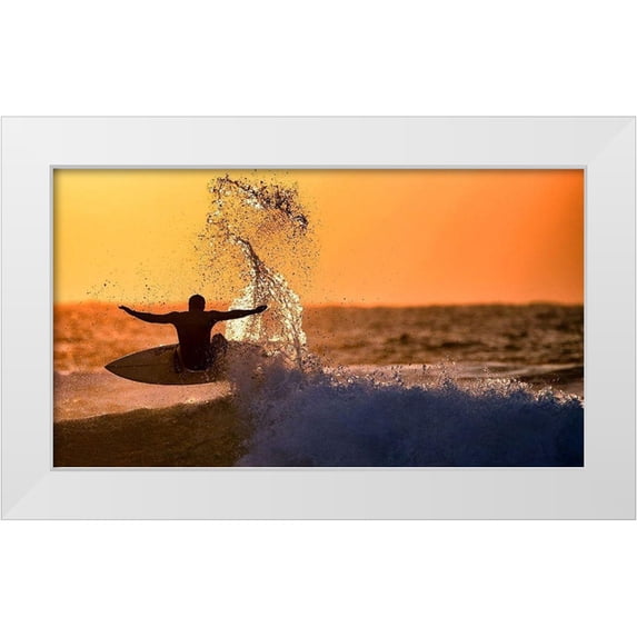 Bussiba, Eyal 32x20 White Modern Wood Framed Museum Art Print Titled - Untitled