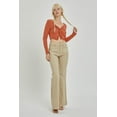 thumbnail image 4 of Risen Jeans - High Rise Front Patch Pocket Bell Bottom Pants - RDP5358, 4 of 6