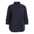 thumbnail image 3 of Chaps Women's Shirt - Classic Fit Button Down Long Sleeve Shirt (XS-XXL), 3 of 7