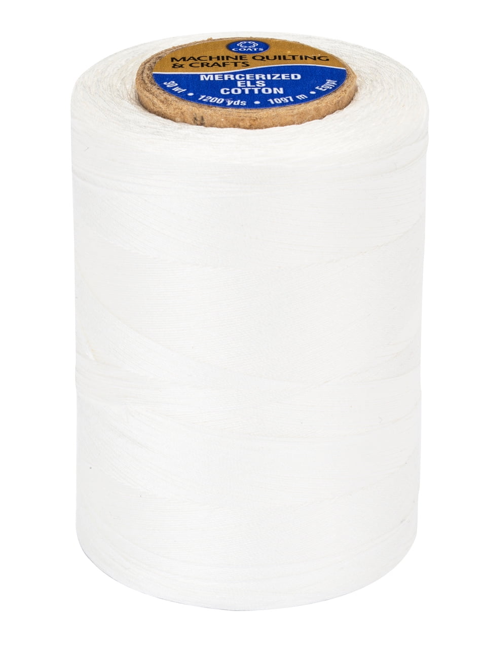 Coats & Clark White 100 Cotton Sewing Thread, 1200 yd