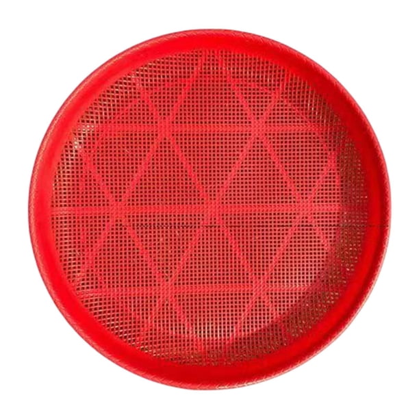 Mesh filtrante colandante de secado vegetal red de redondeo organizador de bocadillos canasta de secado de alimentos para sala de estar comedor Agujero de 2 mm