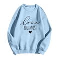 thumbnail image 4 of Couple Sweatshirts Womens Sweatshirts No Hood Valentine's Day Print Sweatshirt Mens Sweatshirts Crewneck Lover Long Sleeve Sweater for Valentines Day Sweatshirts for Women, 4 of 4
