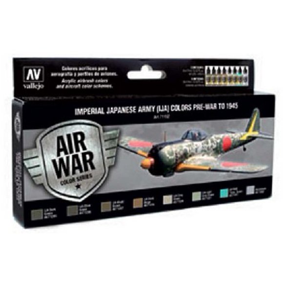 17ml Bottle Imperial Japanese Army Colors Pre-War to 1945 Model Air Paint Set (8 Colors)