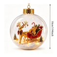 thumbnail image 6 of PLPPYFS Glowing Christmas Story Ornament, Mini Holiday Scene 3.94In | Light-Up Christmas Balls with Warm LED Light, Glowing Christmas Ornament for Tree Mantel, Holiday Decoration & Gifting Use, 6 of 6