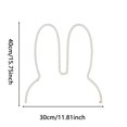 thumbnail image 4 of Feltree Large USB-Powered LED Rabbit Night Light for Nursery Decor, Wall-Mountable Bedside Lamp with Energy-Saving Technology, Child-Friendly Sleep Companion, 4 of 7