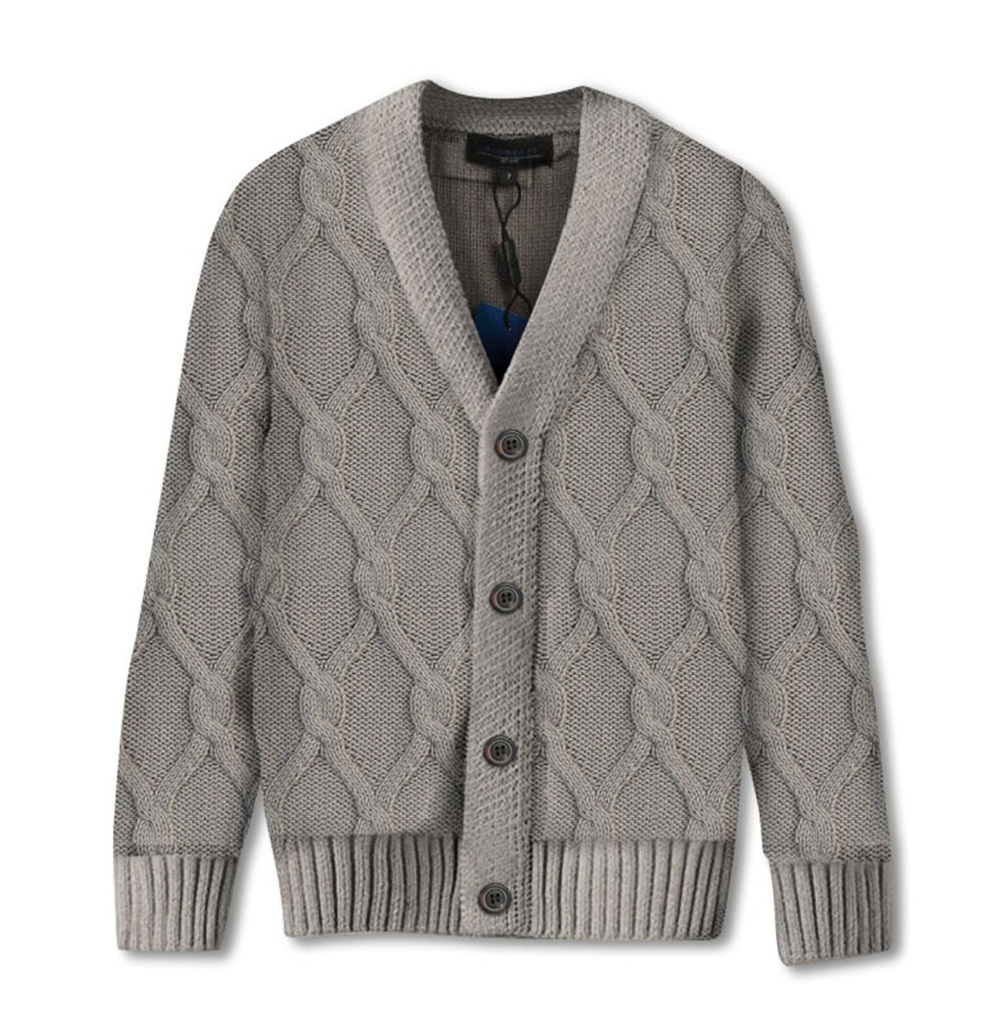 Gioberti Boy's Knitted Full Zip 100% Cotton Cardigan Sweater 