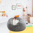 thumbnail image 4 of JUNWELL Giant Bean Bag Chair Bed for Adults  Beanbag Lazy Chair  Large Sofa Couch  Machine Washable(5 ft), 4 of 6