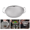 thumbnail image 3 of PASILI Stainless Steel Fine Mesh Strainer Basket With Double Handles Large Juice Rice Flour Sieve Food Filter Drainer Cooking Utensil, 3 of 9