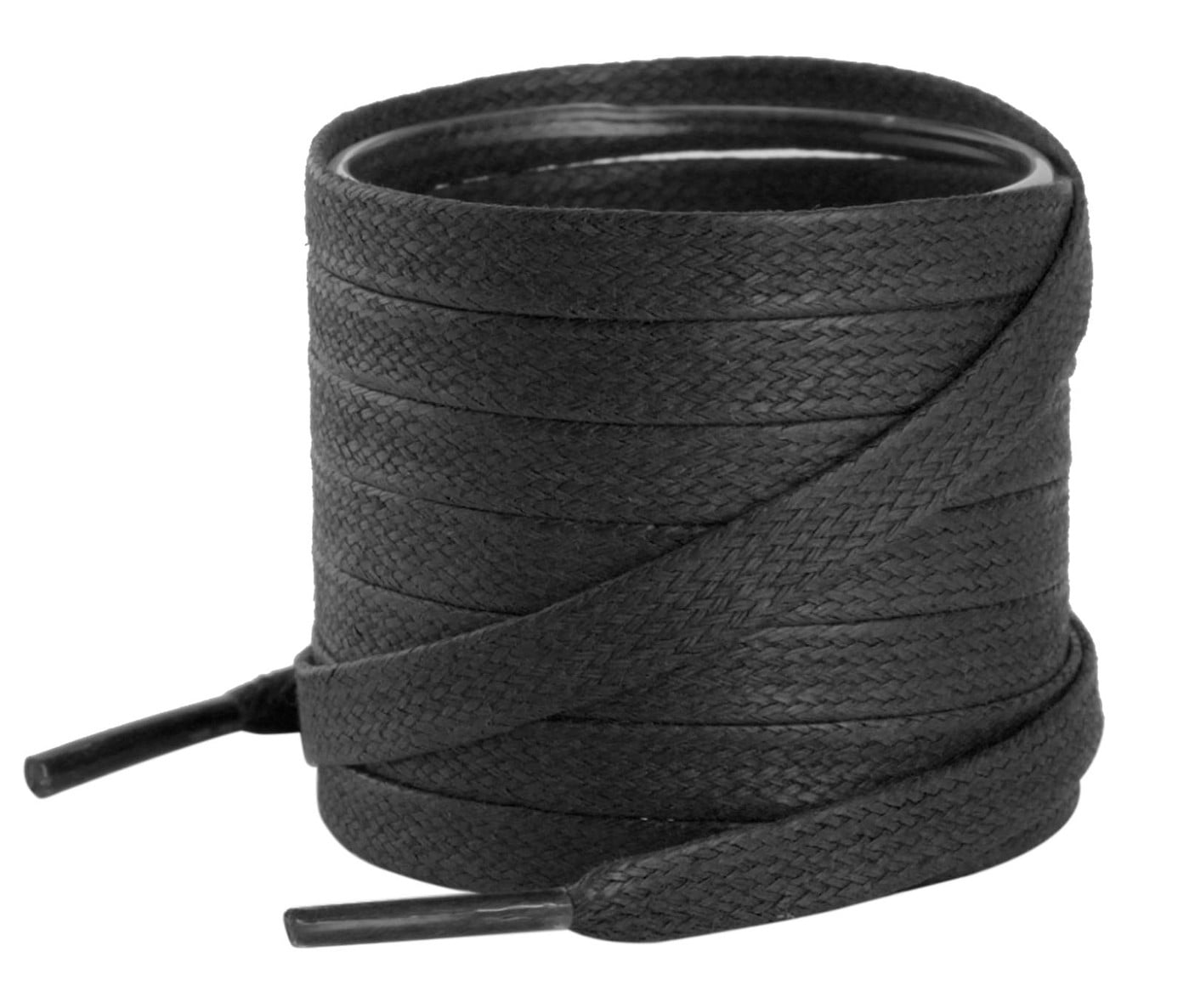 Santimon 2 Pairs Classic Waxed Flat Shoelace for Boots/ Sneakers/ Sport