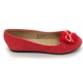 thumbnail image 4 of Victoria K Gold Bow Faux Fur Trim Ballerina Flats (Women), 4 of 4