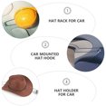 thumbnail image 6 of Hemobllo 1Pc Black Metal Hat Holder for Car Ceiling No Drill Installation Hat Rack, 6 of 8