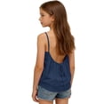 thumbnail image 4 of ZLBDYG Backless Tank Top for Girls Summer Beach Shirts Kids Loose Fit Casual Spaghetti Strap Camisole Tops Tween Cute Clothes, 4 of 5
