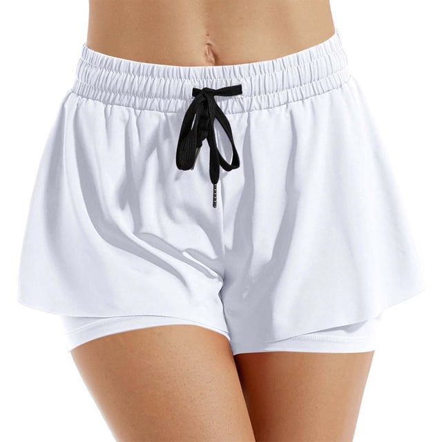 Tops de Tenis para Mujeres Seco Ajuste Deportes Casuales Tenis Yoga Falso de Dos Piezas Respirable de Manga Larga Seco Ajuste Pantalones Cortos Mujeres