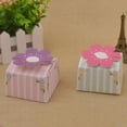 thumbnail image 4 of Paquete de 50 cajas de paquete de chocolate de turrón elegante de moda DIY púrpura/rosa Soledad Hogar, 4 of 10