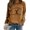 Kaki, variante sur Chemises Imprimées Ranch Dutton Yellowstone pour Femmes Col Rond Manches Longues Chandails en Molleton