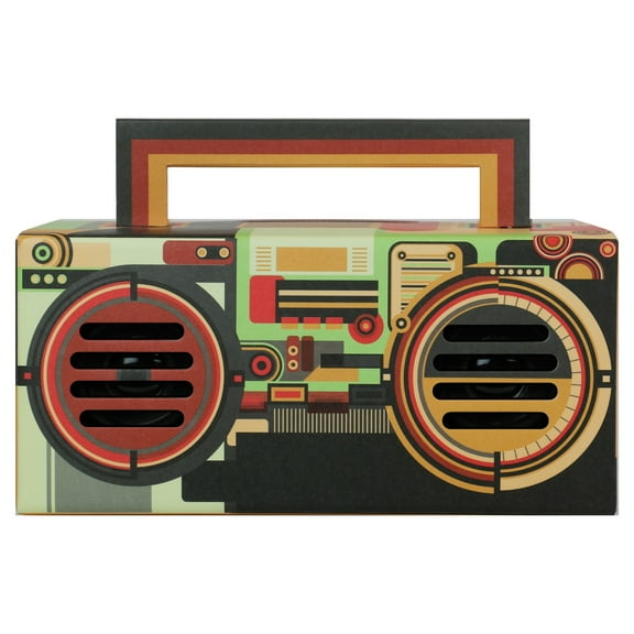 QFX BT-41-R&R Bluetooth Streaming TWS Ready Lightshow Speaker (Multicolored)