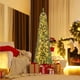 thumbnail image 4 of Costway Árbol de Navidad tipo lápiz de 180 cm con 392 puntas de ramas de alambre con memoria 140 luces LED para el hogar, 4 of 5