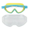 thumbnail image 1 of Gafas de natación para niños al aire libre, HD, antivaho, impermeables, para buceo, para niñas y niños, color amarillo, 1 of 14