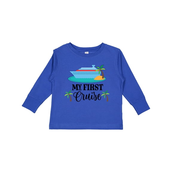 Inktastic My 1st Cruise Vacation Trip Boys or Girls Long Sleeve Toddler T-Shirt
