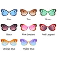 thumbnail image 5 of Gafas de sol con degradado de mariposa para mujer, lentes coloridas de Color caramelo a la moda, UV400, para fiesta, 5 of 5