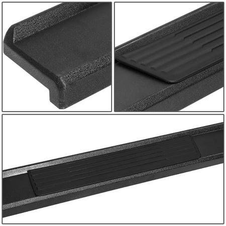 For 2018 to 2022 Jeep Wrangler JL Unlimited 4-Door Pair of 6 Inches Matte Black Finish Side Step Nerf Bar Running Boards 19 20