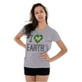 thumbnail image 3 of I Love Earth Reduce Reuse Recycle Womens Fitted Plus Size Graphic Tee Brisco Brands 2X, 3 of 5