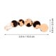 thumbnail image 3 of 4pcs Moda Peinadora Peinadora Simple Redondo Clip de Pelo Acetate Accesorio para el cabello, 3 of 6