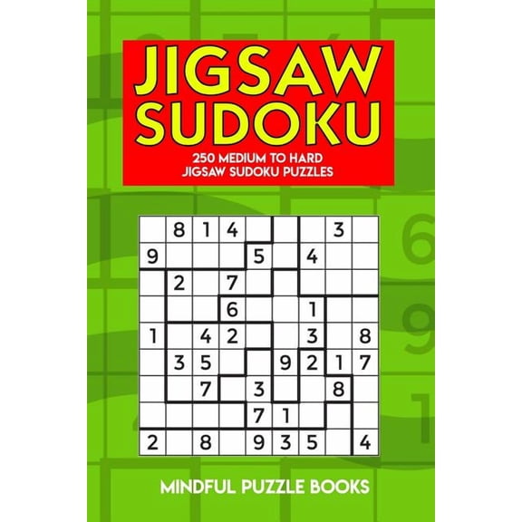 Irregularly Shaped Sudoku Jigsaw Sudoku: 250 Medium to Hard Jigsaw Sudoku Puzzles, Book 15, (Paperback)