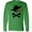 Kelly Green, variant on Inktastic Pirate Skull and Cross Bones Long Sleeve T-Shirt