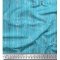 thumbnail image 1 of Soimoi Blue Heavy Satin Fabric Arrows Arrow Decor Fabric Printed Yard 54 Inch Wide, 1 of 3