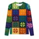 thumbnail image 4 of Xuyuer St. Patrick's Day Sweatshirt for Women Lucky Shamrock Long Sleeve Shirt Ireland Clover Print Pullover Tops, 4 of 4
