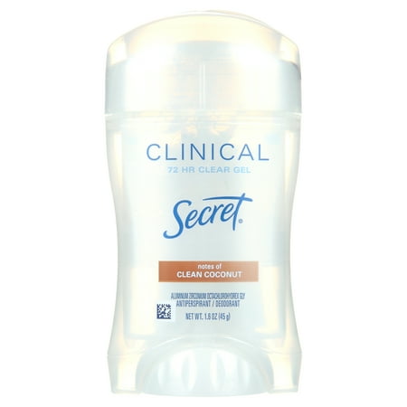Secret Clinical Clear Gel Antiperspirant Deodorant for Women Coconut 1.6oz