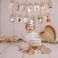 thumbnail image 2 of Baby First Birthday Party Decorations First Highchair Banner For Baby Boys Blue High Chair Banner Crown Cake Topper Baby Photo Banner 1st Birthday Photo Backdrop, 2 of 7