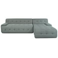 thumbnail image 5 of U_Style Modern L-Shaped Modular Sofa | Grey Polyester Grid Fabric | 107" Large 3-Seater | No Assembly | Perfect for Living Rooms &amp; Apartments, 5 of 16