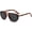 Leopard/Black, variant on Retro Square Pilot Sunglasses Women Men 70s Vintage Trendy Double Bridge Sun Glasses Plastic Frame