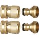 thumbnail image 1 of BRIGHTFUFU 2 conjuntos Manguera de jardín accesorios de conexión rápida de 3/4 pulgadas Adaptador de rosca Fitings de reemplazo de la manguera de la manguera, 1 of 1
