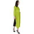 thumbnail image 2 of Moomaya Solid Hook & Eye Kurta Dress For Womens Long sleeves Indian Ethnic wearKurti, 2 of 7