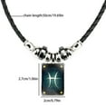 thumbnail image 5 of Collier Couple Zodiaque Obsidienne Pendentif Perlé Pierre Précieuse Tendance, 5 of 5